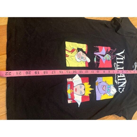 Disney Villains, kid's black short sleeve graphic t shirt size XL - Picture 4 of 5